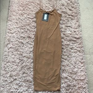 Nude Midi Dress